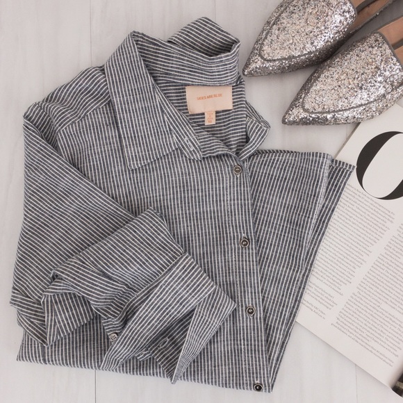 Skies Are Blue Tops - Skies are Blue • Striped Shirt